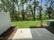 Backyard features a concrete patio and a beautiful view at 2723 Hunter Woods Dr # 566, Apex, NC 27502
