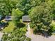 Aerial view of home with lush landscaping at 2904 Sprucewood Dr, Durham, NC 27707