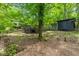 The backyard showcases a shed and wooden deck nestled amongst trees, enhancing the property's outdoor appeal at 2904 Sprucewood Dr, Durham, NC 27707