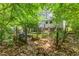 A serene backyard setting features raised garden beds and ample space for outdoor relaxation at 2904 Sprucewood Dr, Durham, NC 27707