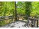 Deck surrounded by lush greenery at 2904 Sprucewood Dr, Durham, NC 27707