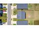 Birds eye view of a residential home with a dark roof and manicured green lawn at 2923 Cullens Dr, Graham, NC 27253