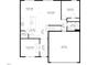 Detailed floor plan showcasing the layout of the first floor and room dimensions at 2923 Cullens Dr, Graham, NC 27253