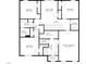 Detailed floor plan showcasing the layout of the second floor and room dimensions at 2923 Cullens Dr, Graham, NC 27253