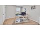 Bright office with a clean desk setup, window, and fresh paint at 2923 Cullens Dr, Graham, NC 27253
