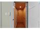 Interior view of a wood paneled elevator in the home at 3203 Rugby Rd, Durham, NC 27707