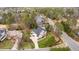 Beautiful aerial view of a residential neighborhood with lush greenery at 325 Hogans Valley Way, Cary, NC 27513