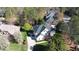 Aerial shot of a two-story home with a driveway and well-maintained landscaping at 325 Hogans Valley Way, Cary, NC 27513