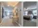 Hallway view leading into bedroom with stylish decor and carpeted floor at 325 Hogans Valley Way, Cary, NC 27513