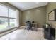 Bright office space with large windows, neutral walls, and modern desk setup at 325 Hogans Valley Way, Cary, NC 27513