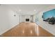 Finished basement with a fireplace and entertainment setup providing a stylish and inviting living space at 3420 Sheridan Dr, Durham, NC 27707