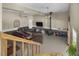 Spacious basement with a brick accent wall, cozy seating area, and bonus space at 3636-A Holly Grove Rd, Dunn, NC 28334