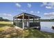 Lakeside dock features a covered boat shelter with space for watercraft storage at 3636-A Holly Grove Rd, Dunn, NC 28334