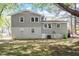 View of the back exterior and yard, showcasing its layout and outdoor space at 4204 Green Rd, Raleigh, NC 27604