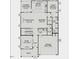 This floor plan shows a home design with a covered patio/deck, kitchen, Gathering room, and garage at 436 Golden Dragonfly St, Wake Forest, NC 27587