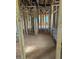 Interior construction showing wood frames creating room divisions and window openings with natural light at 436 Golden Dragonfly St, Wake Forest, NC 27587