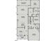 Detailed floorplan showcasing the home's layout, including the kitchen, bedrooms, and living areas at 440 Golden Dragonfly St, Wake Forest, NC 27587