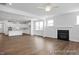 Living room features a fireplace and is open to the kitchen at 440 Golden Dragonfly St, Wake Forest, NC 27587