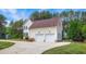 Two car garage with side driveway at 55 Fleming Forest Dr, Youngsville, NC 27596