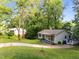 Charming single-story home with inviting front porch, lush landscaping, and a private backyard deck at 6125 Bellow St, Raleigh, NC 27609