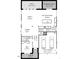 Floor plan highlighting the layout of the eat-in kitchen, Gathering room, dining room, and bedrooms at 745 Orange Oak Ln, Apex, NC 27523