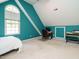 Bedroom with a large window providing plenty of natural light, desk, chair, and neutral carpet at 816 Roanoke Dr, Cary, NC 27513
