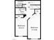 Second floor plan showcasing bedrooms, bathrooms, and laundry room layout at 8640 Neuse Landing Ln # 110, Raleigh, NC 27616