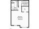 Second floor plan showcasing primary bedroom and bathroom layout at 8640 Neuse Landing Ln # 110, Raleigh, NC 27616