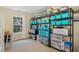 Spacious storage room features organized shelving and ample storage containers at 8640 Neuse Landing Ln # 110, Raleigh, NC 27616