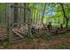View of a fenced in property with goats, offering a unique rural living experience at 9625 Collins Creek Dr, Chapel Hill, NC 27516