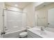 This bathroom features a bathtub and shower combo with a single sink vanity at 0 Greensboro Chapel Hill Road Rd, Graham, NC 27253