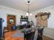 Cozy dining room featuring a rustic table, vintage decor, and inviting atmosphere at 101 Cardinal Dr, Youngsville, NC 27596