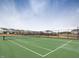 The community tennis court shows the placement in the community at 1024 Channel Drop, Zebulon, NC 27597