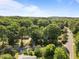 Home on a tree-filled lot with a long driveway on a sunny day at 108 Jefferson Dr, Durham, NC 27712