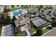 Community aerial view that features a pool, clubhouse, and tennis courts at 109 Moonflower Ln # Homesite 260, Wilson's Mills, NC 27520