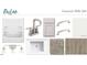 This image presents the tub with shower combo, vanity, and flooring of the bathroom at 109 Moonflower Ln # Homesite 260, Wilson's Mills, NC 27520