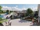 Rendering showcases an expansive outdoor pool area with splash pad and lounging zones for residents to enjoy at 109 Moonflower Ln # Homesite 260, Wilson's Mills, NC 27520
