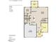 First floor floorplan with guest suite, breakfast nook, and 2 car garage at 109 Moonflower Ln # Homesite 260, Wilson's Mills, NC 27520