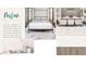 Design mood board showcasing elements of bedroom, dining and kitchen areas at 109 Moonflower Ln # Homesite 260, Wilson's Mills, NC 27520
