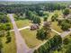 Overhead aerial view of the home showcasing the neighborhood location at 123 Sanders Road Rd, Benson, NC 27504