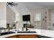 Kitchen with stainless steel appliances and open floor plan at 200 Heather Brook Cir, Spring Lake, NC 28390