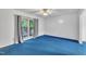 Spacious bedroom with carpet flooring and a view of the outdoors at 2608 Foxgate Dr, Raleigh, NC 27610