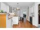 Bright, open kitchen with white cabinetry, butcher block countertops, and stainless steel appliances at 302 Villa St, Rocky Mount, NC 27804