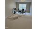 Office with neutral carpet, a large window, and a desk setup at 3032 Kilarney Ridge Loop, Cary, NC 27511