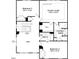 Second floor floor plan showcasing owner's suite with walk-in closet, two additional bedrooms, and a loft area at 33 Brooklynn Trail # 181, Angier, NC 27501