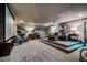 Finished basement with media area and exercise equipment, perfect for recreation and fitness at 403 Granville Rd, Chapel Hill, NC 27514