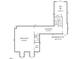 Second-floor plan featuring a media room, flex space, bedroom, bathroom, and unfinished attic at 403 Granville Rd, Chapel Hill, NC 27514