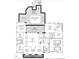 Detailed floor plan showcasing the layout with in ground pool, bedrooms, kitchen, and two-car garage at 403 Granville Rd, Chapel Hill, NC 27514