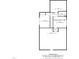 Detailed second-floor plan highlighting bedroom dimensions, attic space, and total square footage of the home at 420 Marsh Landing Dr, Holly Springs, NC 27540