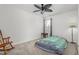 Spare bedroom featuring neutral colored walls, patterned carpet, and a single bed at 4221 Northrop Dr, Haw River, NC 27258